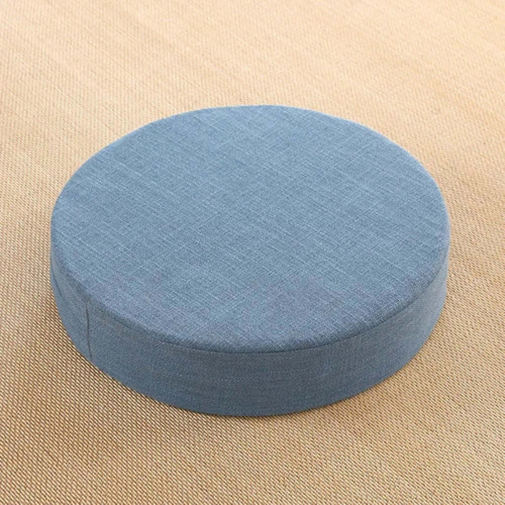Coussin de sol rond, coloris Beige sans fleur