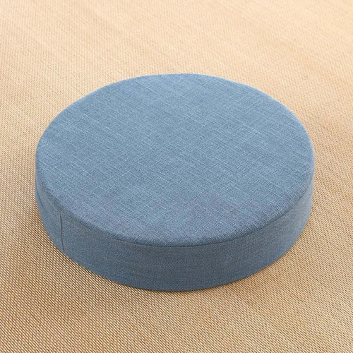 Coussin de sol rond, coloris Beige sans fleur
