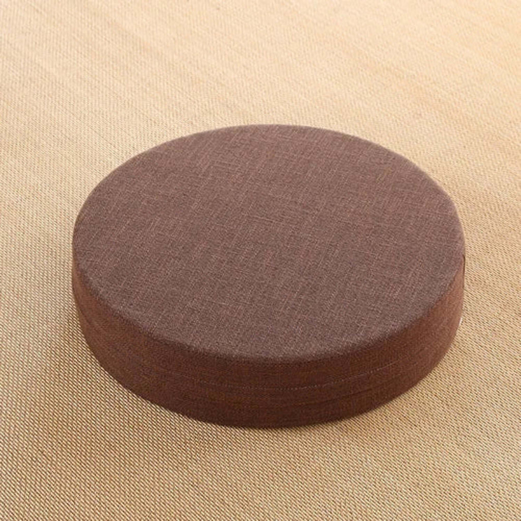Coussin de sol rond, coloris Violet sans fleur